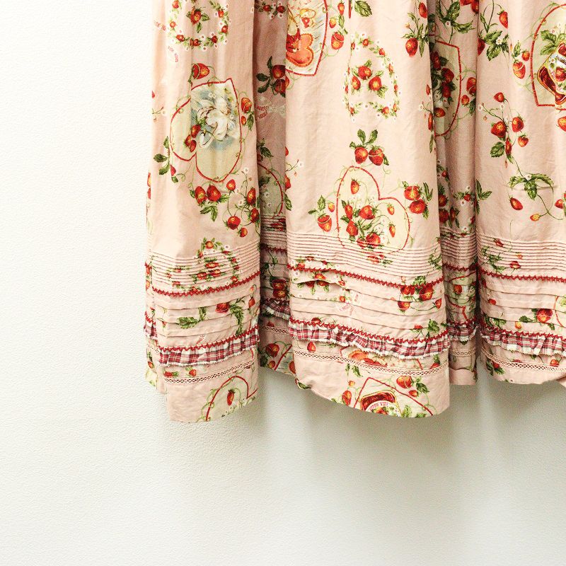 極美品 2023 ピンクハウス PINK HOUSE Rambling Heartsプリントパッチ