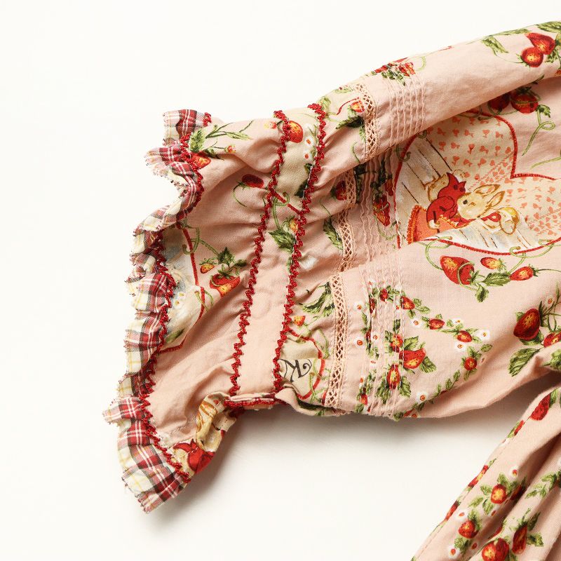 ピンクハウス ピンク ハートパッチワーク豪華段々ワンピース 2023限定！ピンクハウス☆ハートパッチワークワンピース