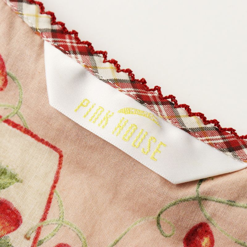 極美品 2023 ピンクハウス PINK HOUSE Rambling Heartsプリントパッチ