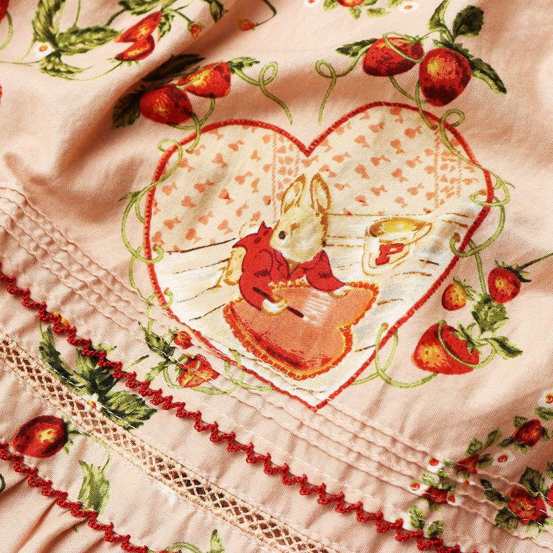 Rambling Heartsプリントパッチワークワンピース