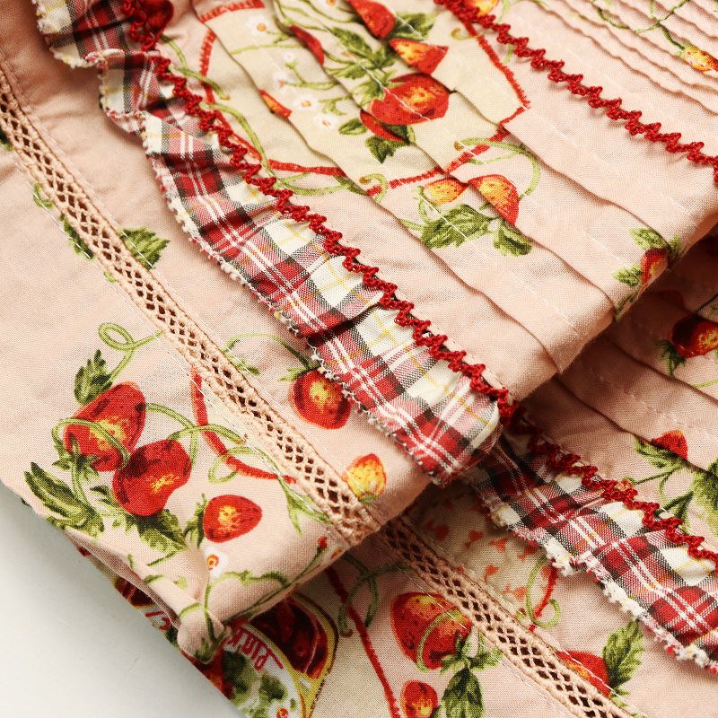  2025 ピンクハウス PINK HOUSE Rambling Heartsプリントパッチワークワンピース ピンク ピコフリル 段々 ローン その他 その他