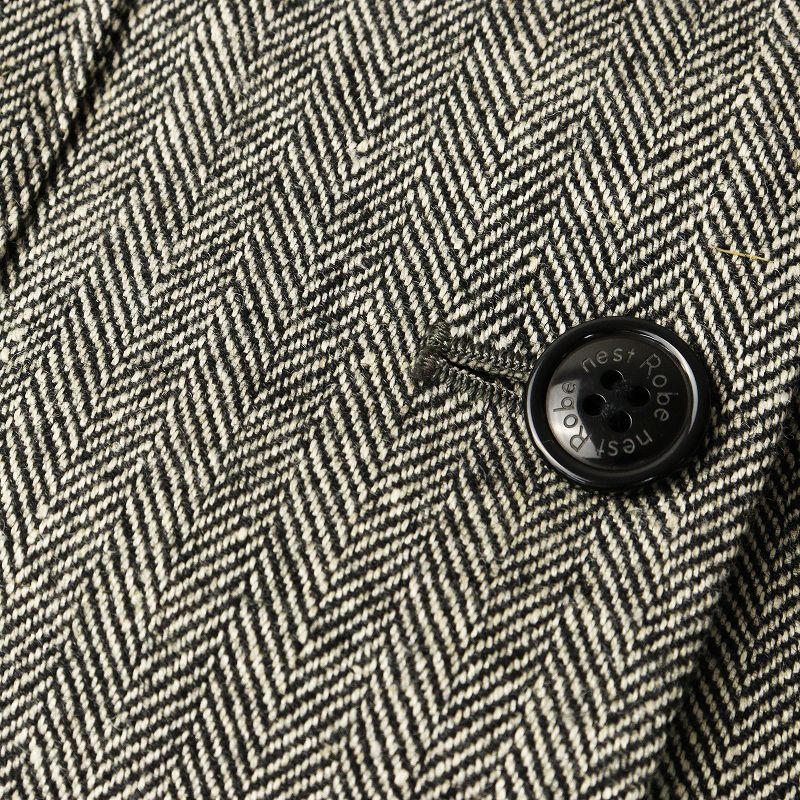 リネンウールヘリンボーンベスト