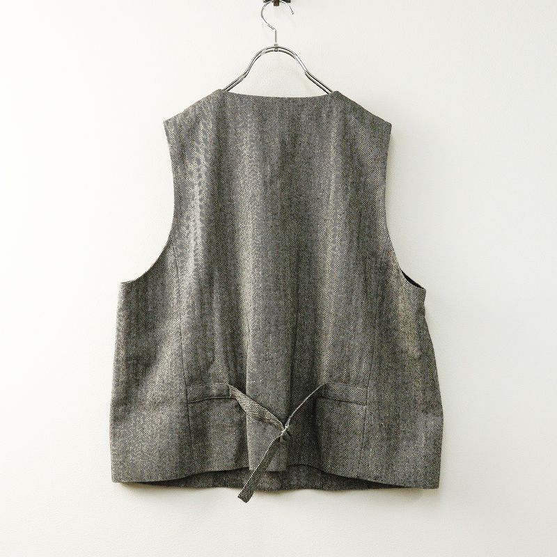 美品 定価3.7万 2025AW今季 ネストローブ nest Robe リネンウール