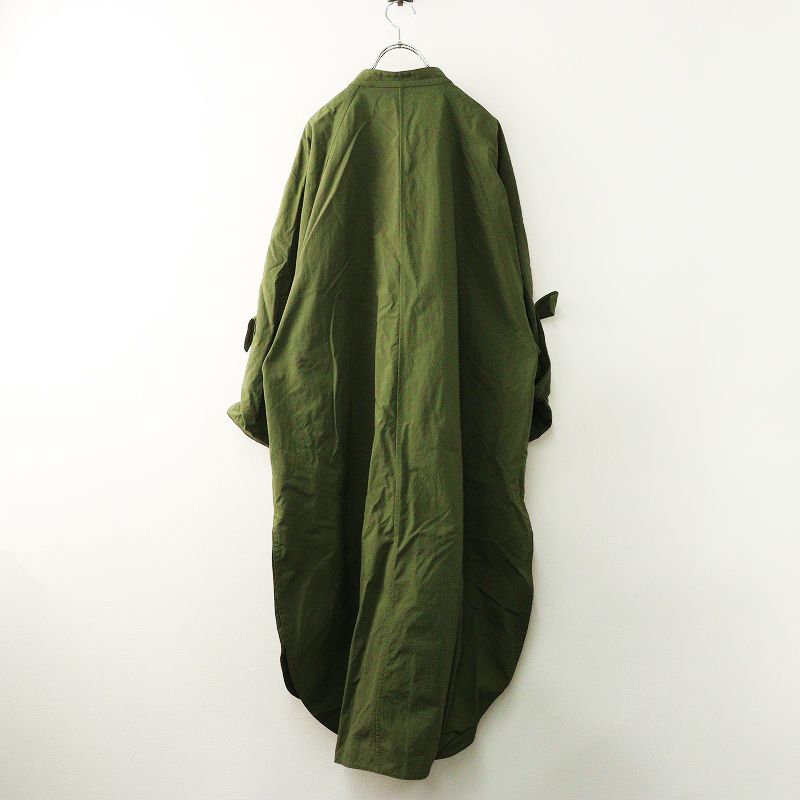 フローレント FLORENT ライトコート カーキ サイズ00 美品 フローレント FLORENT ナイロン スタンドカラー ミリタリー ビッグ