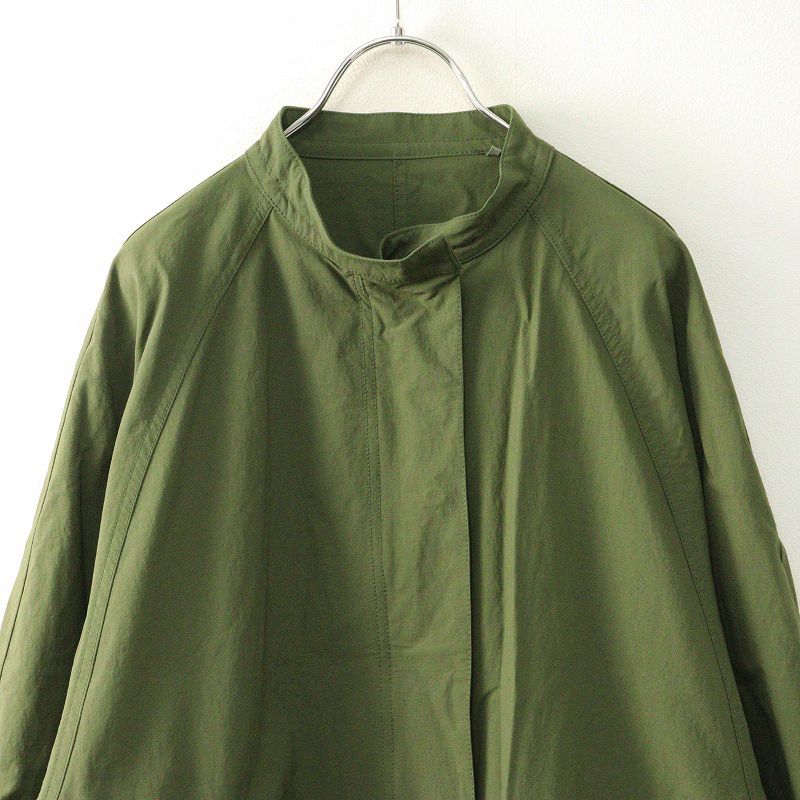 フローレント FLORENT ライトコート カーキ サイズ00 美品 フローレント FLORENT ナイロン スタンドカラー ミリタリー ビッグ
