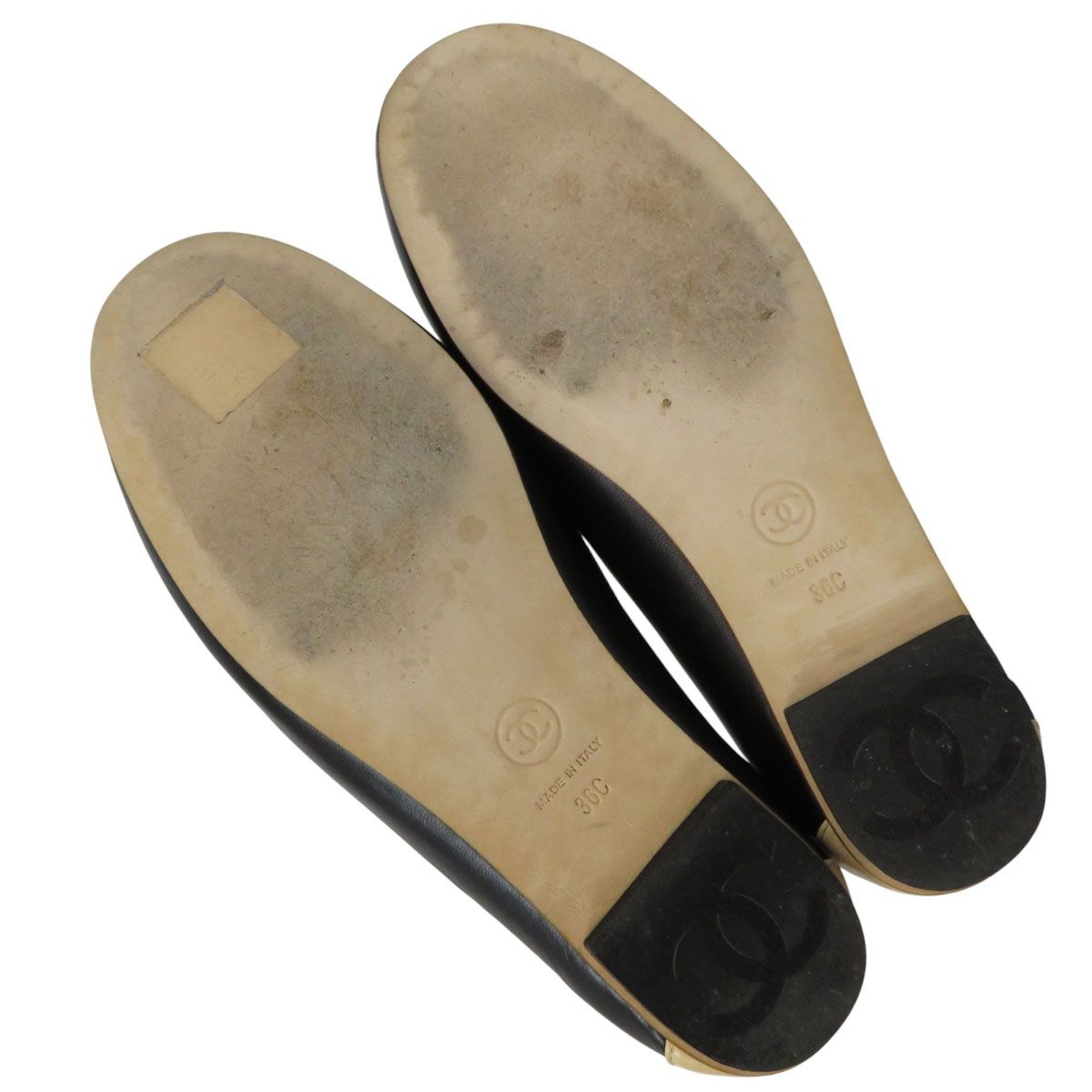 シャネル ココマーク レザー シューズ G31630 レディース ブラック