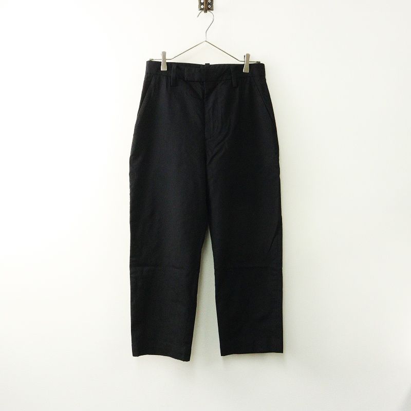 2025 SS マーガレットハウエル HOWELL FOX SUMMER WOOL パンツ 2 ネイビー┃