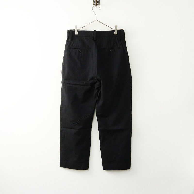 2025 SS マーガレットハウエル HOWELL FOX SUMMER WOOL パンツ 2 ネイビー┃