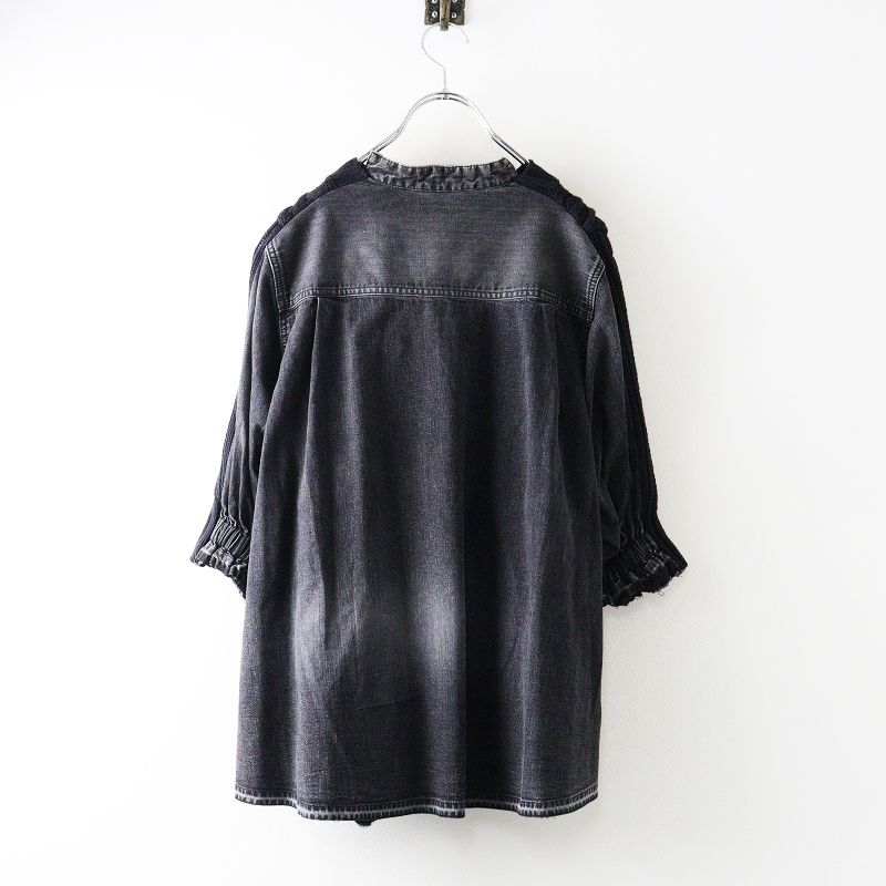 2021SS サカイ sacai ケーブルニットxデニムドッキングプルオーバー 3