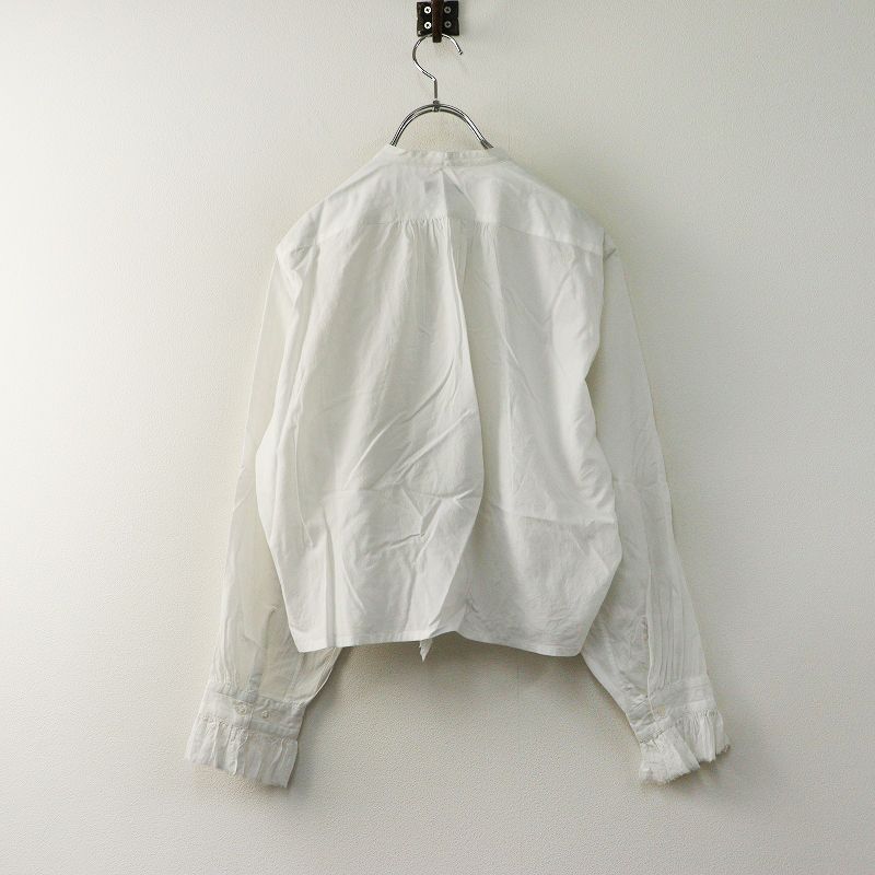 定価4.1万 2024SS イレーヴ YLEVE COTTON LAWN RUFFLED BL コットン