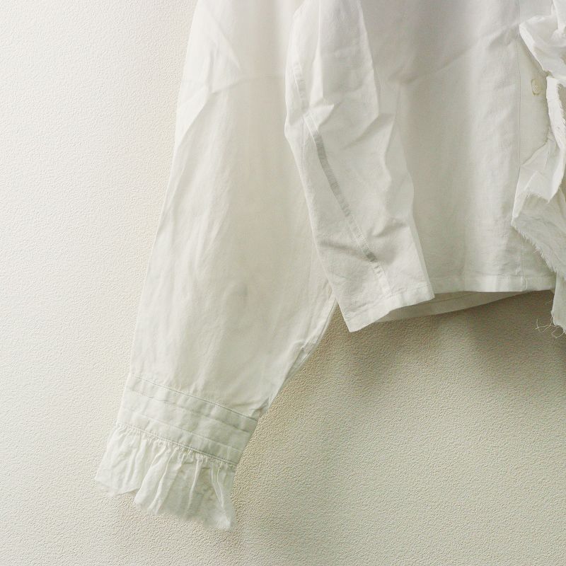 YLEVE イレーヴ×BOURRIENNE ラッフルブラウス　ホワイト 1685150110-030_MAIN.jpg?v=