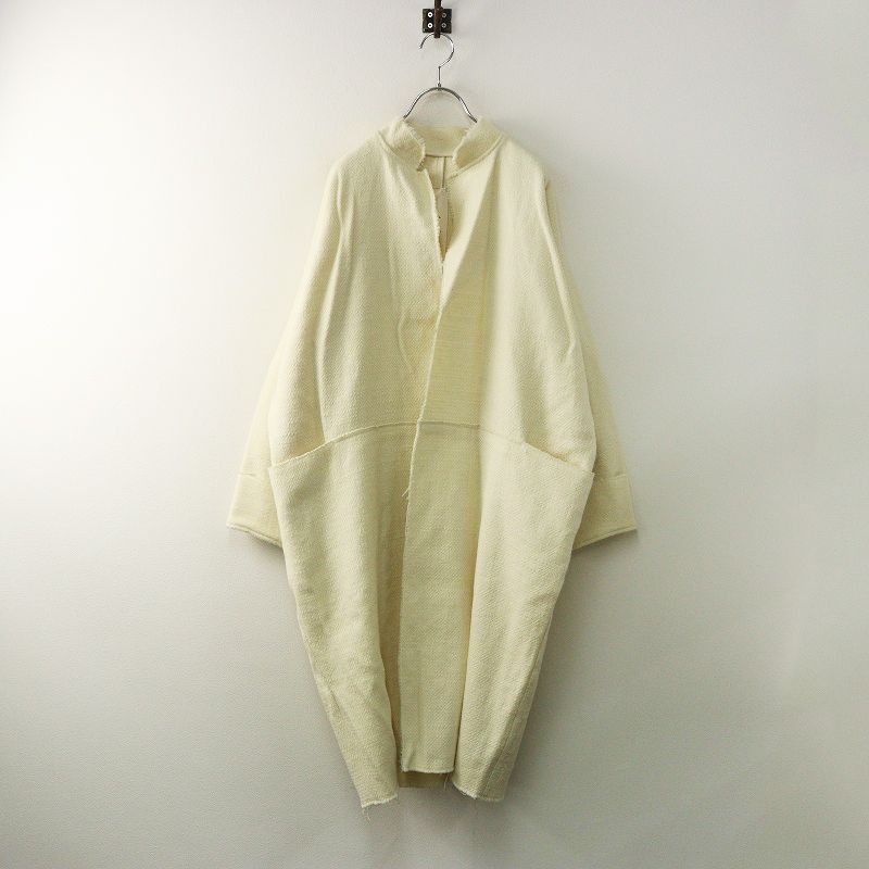 2025 AW キタン quitan BHUTAN TEX KIMONO JACKET ウールキモノコート 0 ベージュ┃