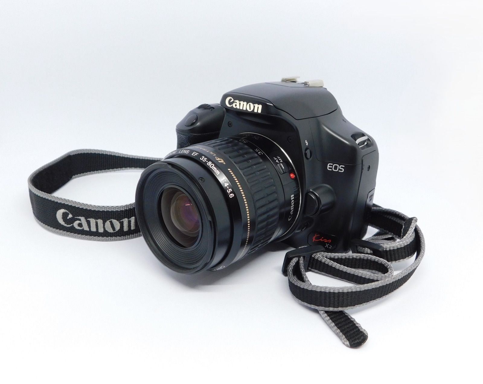  キャノン Canon Kiss X 2 デジタル一眼レフ レンズキット 初心者 バッテリー付き 充電器付き ストラップ付き デジタル一眼レフ デジタルカメラ