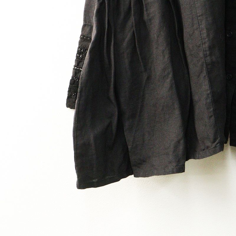 定価2.9万 2024AW ネストローブ nest Robe リネンレースサイドギャザー