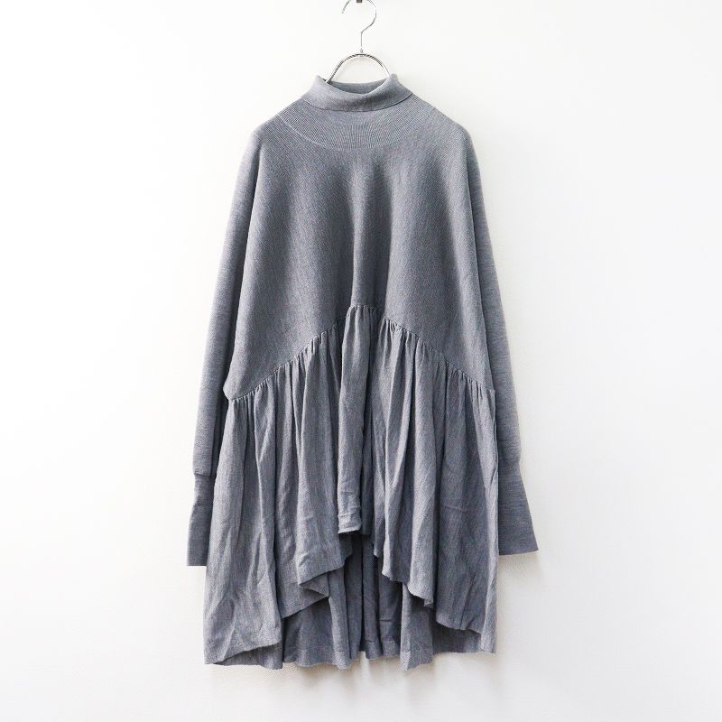 2023AW カレンソロジー Curensology ハイネックギャザーニット F