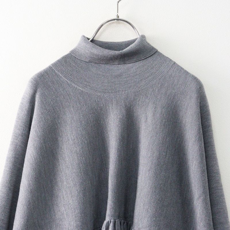 試着のみ美品　カレンソロジー　タートルネック フレアニット グレー 試着のみ美品 カレンソロジー タートルネック フレアニット グレー