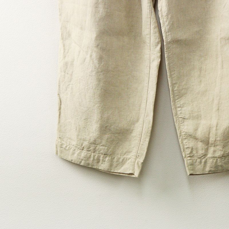  定価19800円 2025 SS ネストローブ nest Robe 01241 1479 ブラックリネンイージーパンツ F サンドベージュ ┃ その他 パンツ