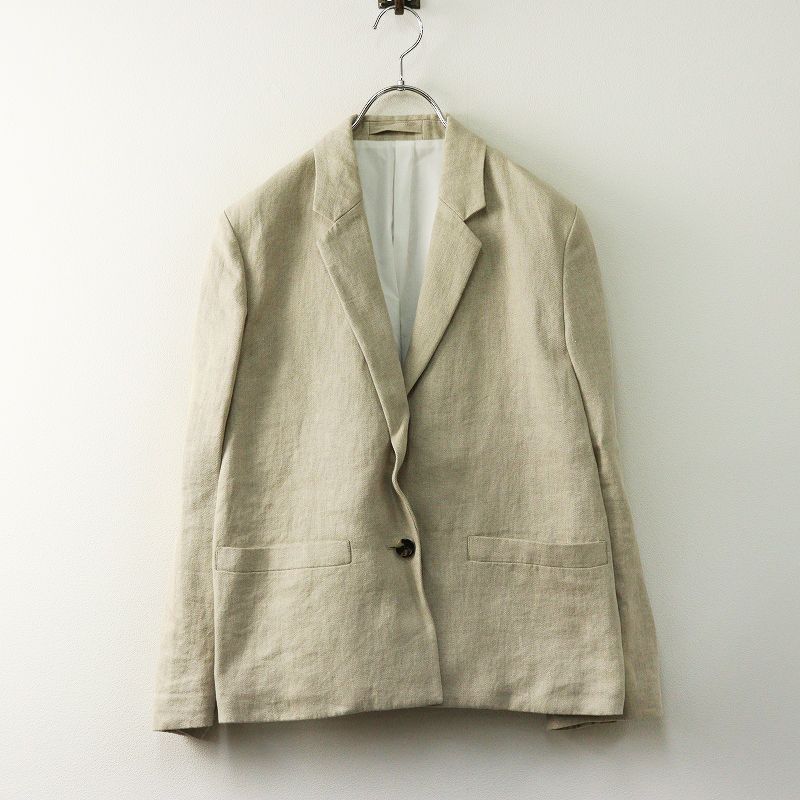 マーガレットハウエル　リネンジャケット　　テーラードジャケット　リネン100% マーガレットハウエル MARGARET HOWELL リネン1Bテーラードジャケット
