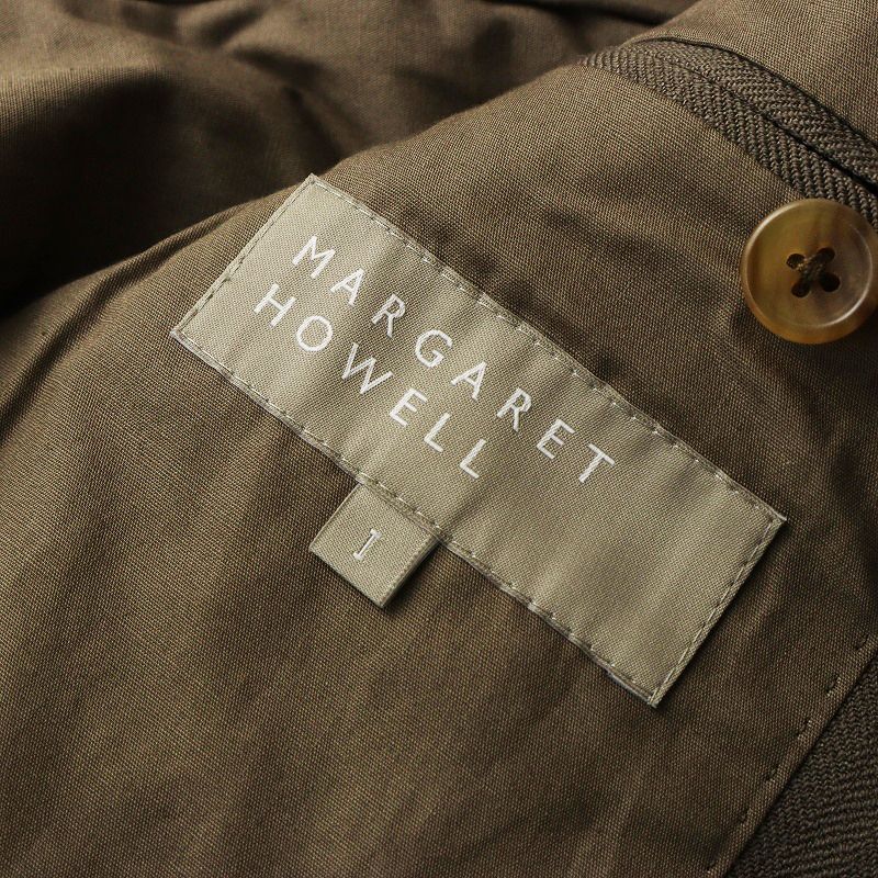 極美品 マーガレットハウエル リネン ヘリンボーン テーラードジャケット 2 MARGARET HOWELL（マーガレットハウエル）の「LINEN（テーラード