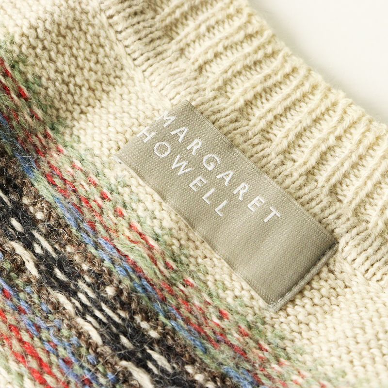 マーガレットハウエル　TWISTED COTTON WOOLニットベスト TWISTED CASHMERE WOOL KNITWEAR | MARGARET HOWELL（マーガレット