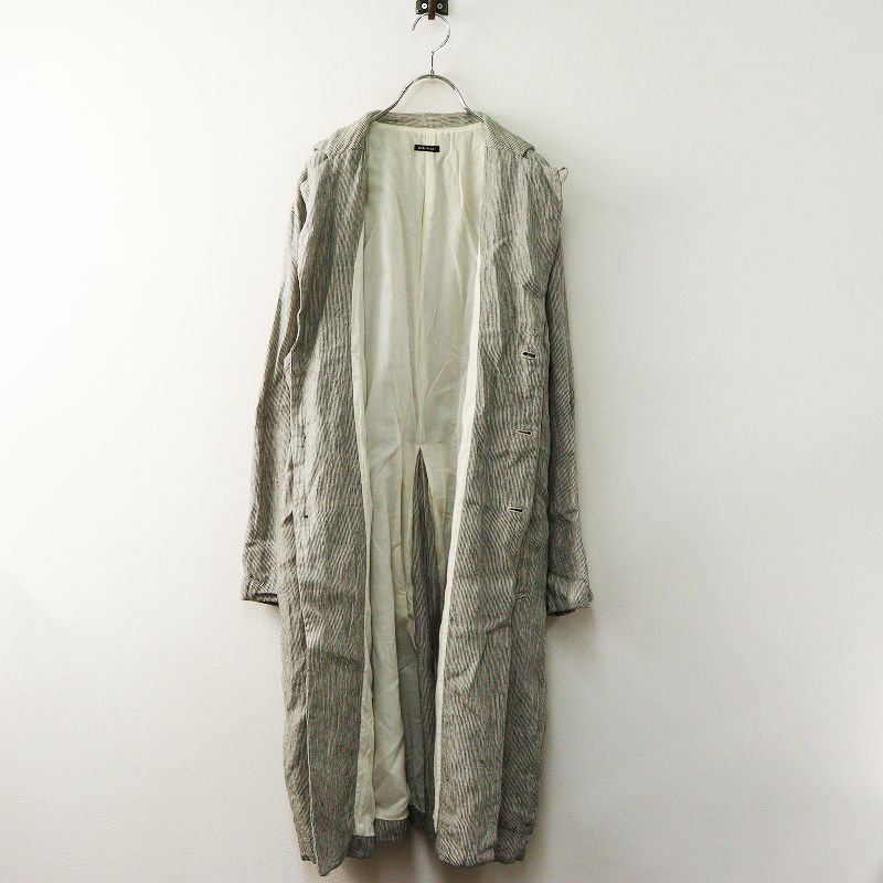 オールドマンズテーラー R&D.M.Co- リネンストライプロンベルテッド