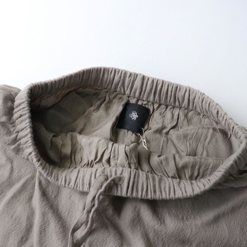  2025 AW メゾンドソイル maison de soil BOILED WOOL PLAIN EASY PANTS ウール ワイドパンツ 2∥グレージュ その他 パンツ