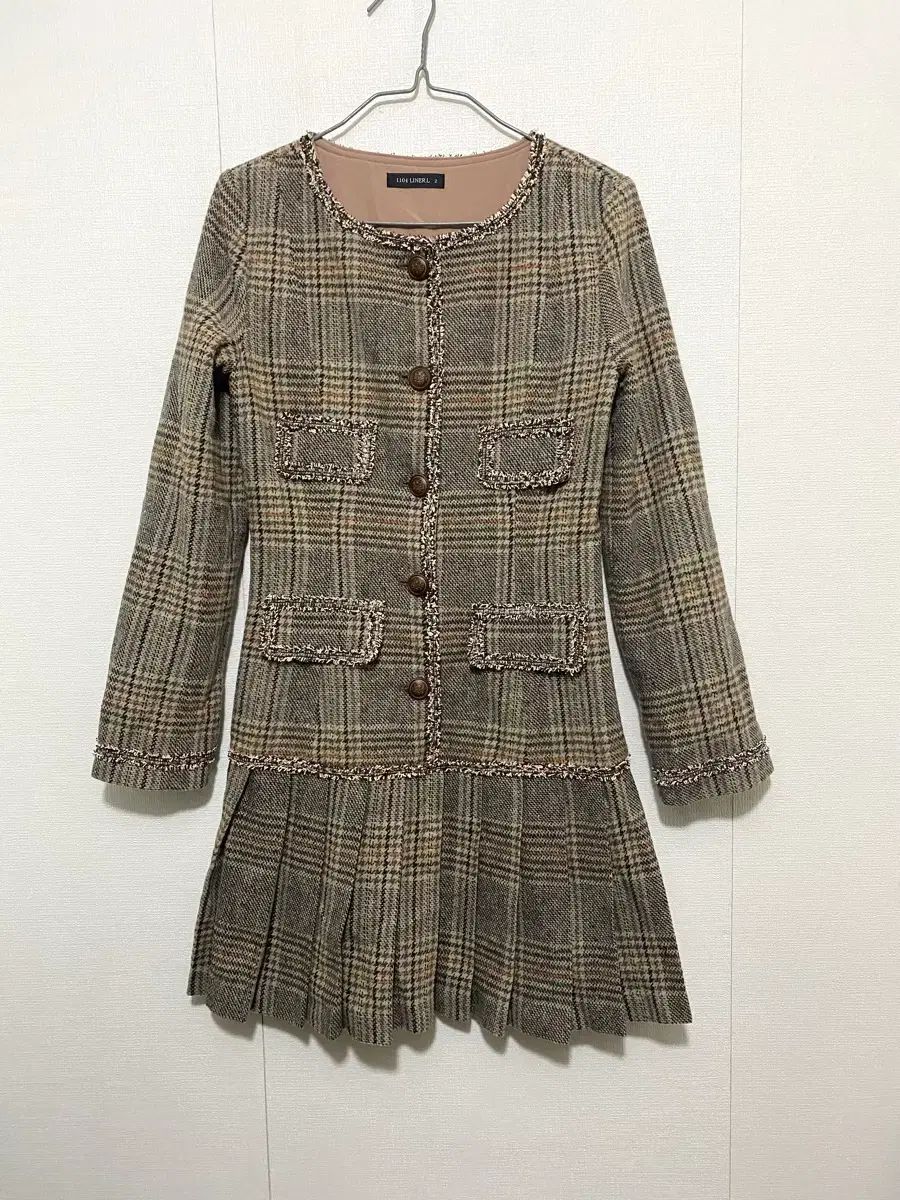 1204 ライナートウィード ONE PIECE ブラウン