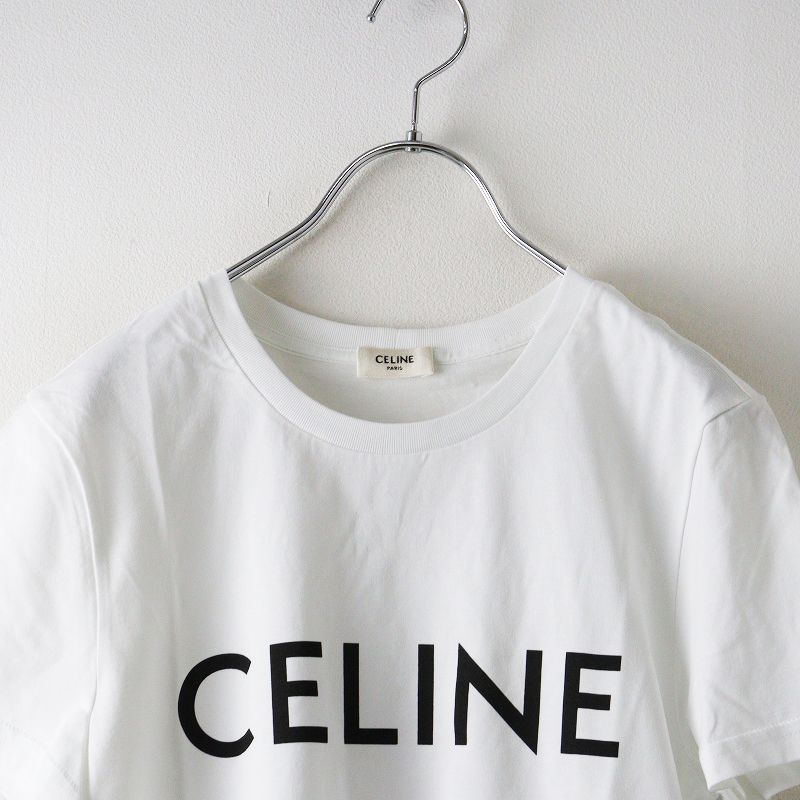 未使用 セリーヌ CELINE エディ期 Logo T-Shirt ロゴプリント コットン