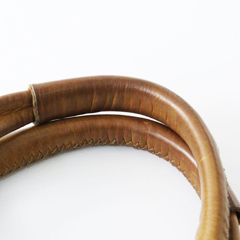 人気カラー ミナペルホネン mina perhonen tambourine marron bag