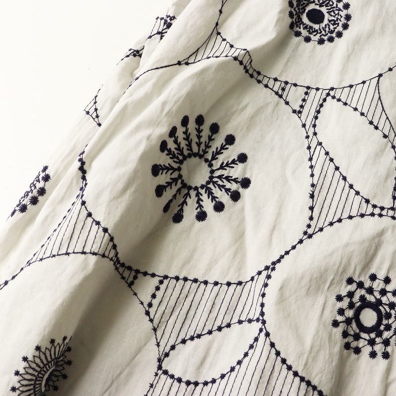  2025 MS マーブルシュッド marble SUD EMB 金子みすゞ わらい ワンピース ライトグレー┃ドレス ロング 刺繍 その他 その他