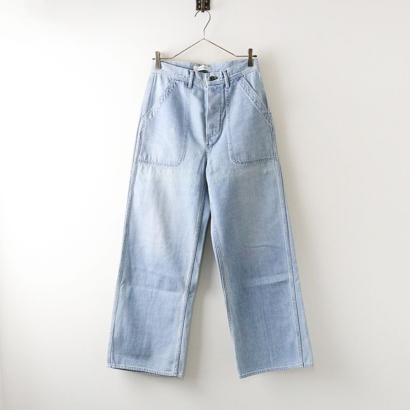ジョンブル 11オンスデニム デッキパンツ S ライトブルー ワーク ワイド