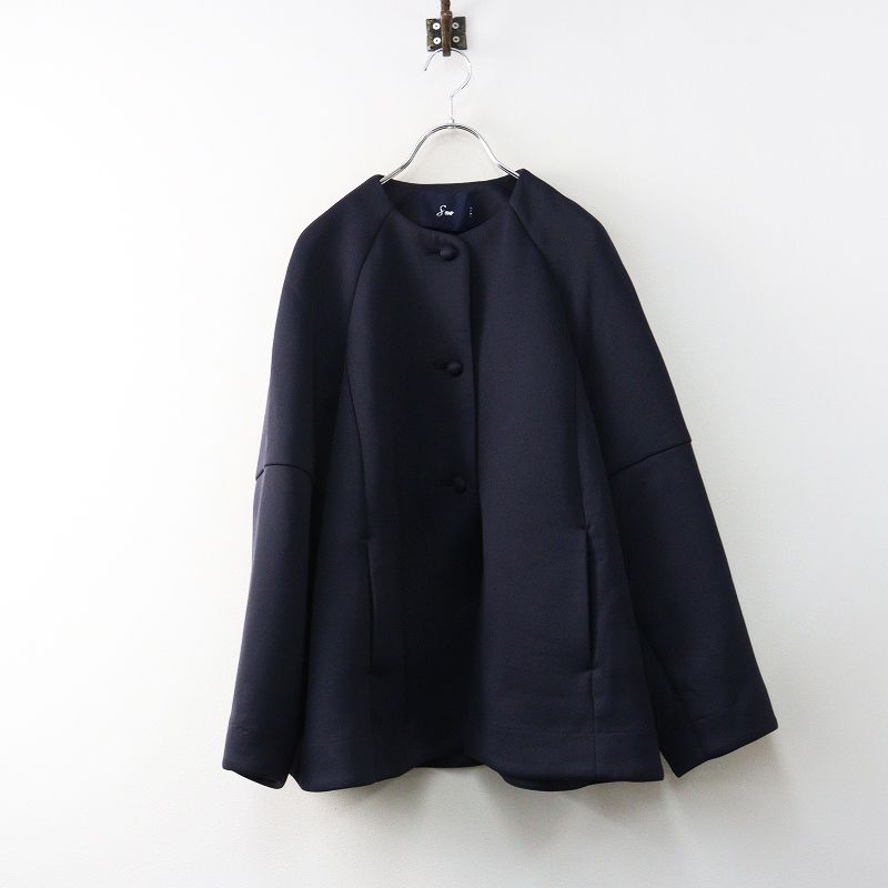 美品 2023 ソーノ sono マシュマロコート YOUTHFUL 1＼ネイビー ノー