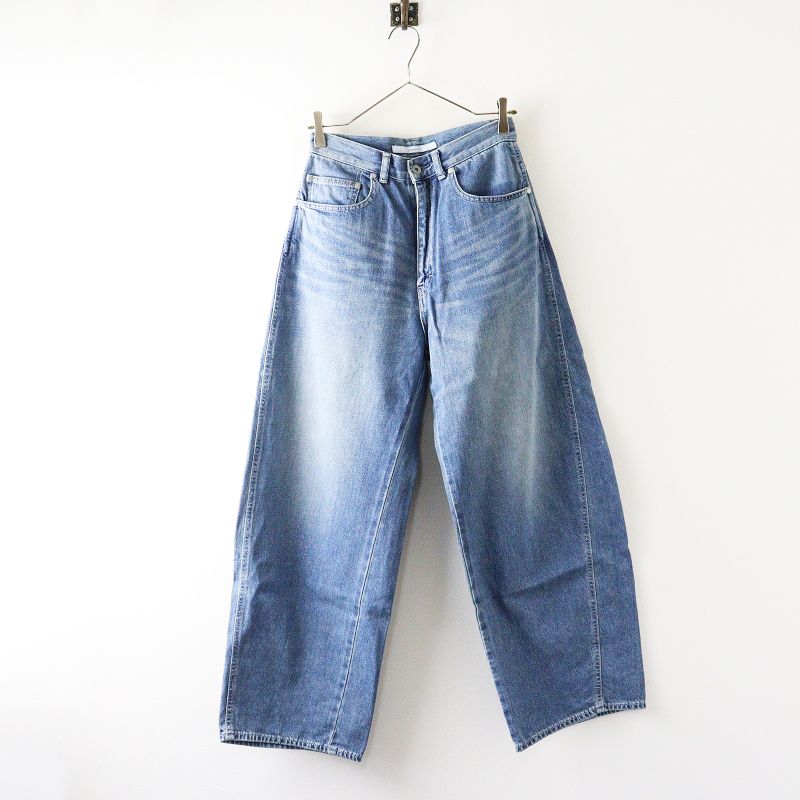 2025 AW フレームワーク FRAMeWORK denim カーブパンツ 38 ブルー デニム ワイド