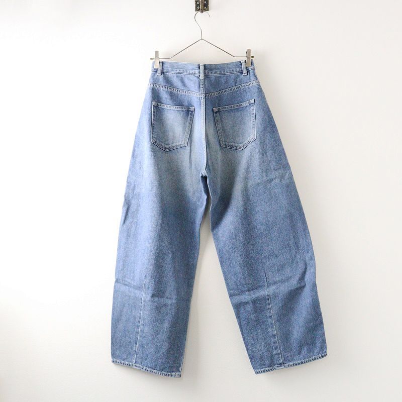 2025 AW フレームワーク FRAMeWORK denim カーブパンツ 38 ブルー デニム ワイド