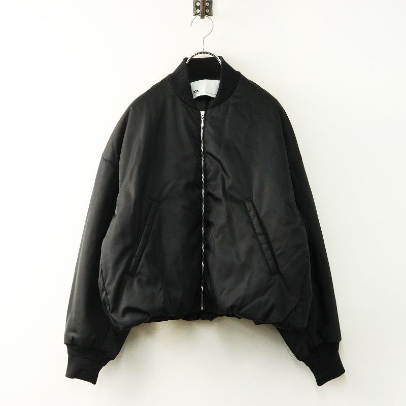 ティッカ TICCA ショートMA 1 ブルゾン F ブラック 羽織り アウター ジャケット ミリタリー 前開き 長袖