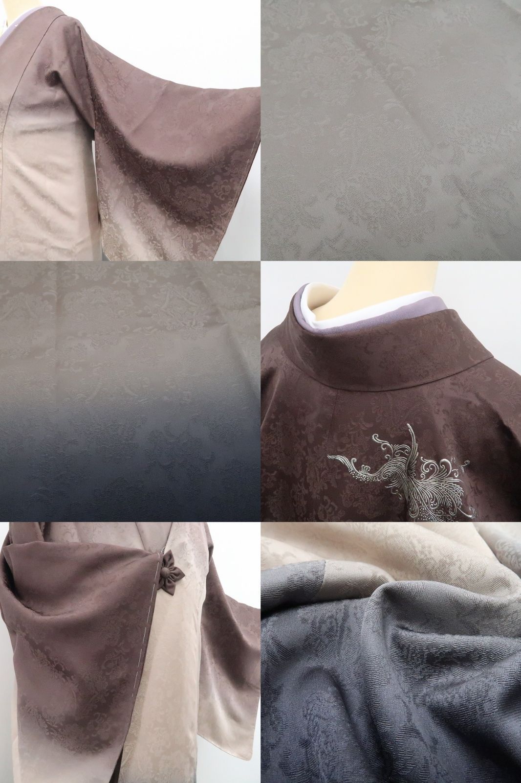 ロング丈 仕付け糸付”後ろ姿でお洒落心を語る”道中着