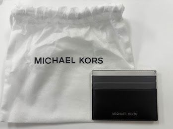  MICHAEL KORS マイケル コース ブラック ホワイト MK 304 カードケース 小物