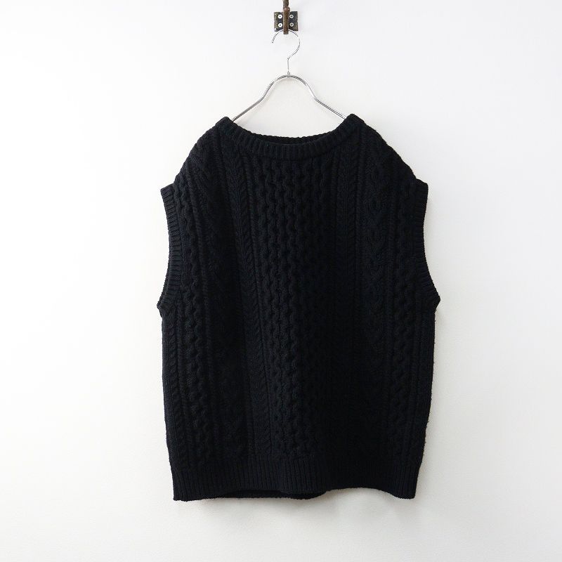オーラリー AURALEE FRENCH MERINO ARAN KNIT VEST フレンチメリノ