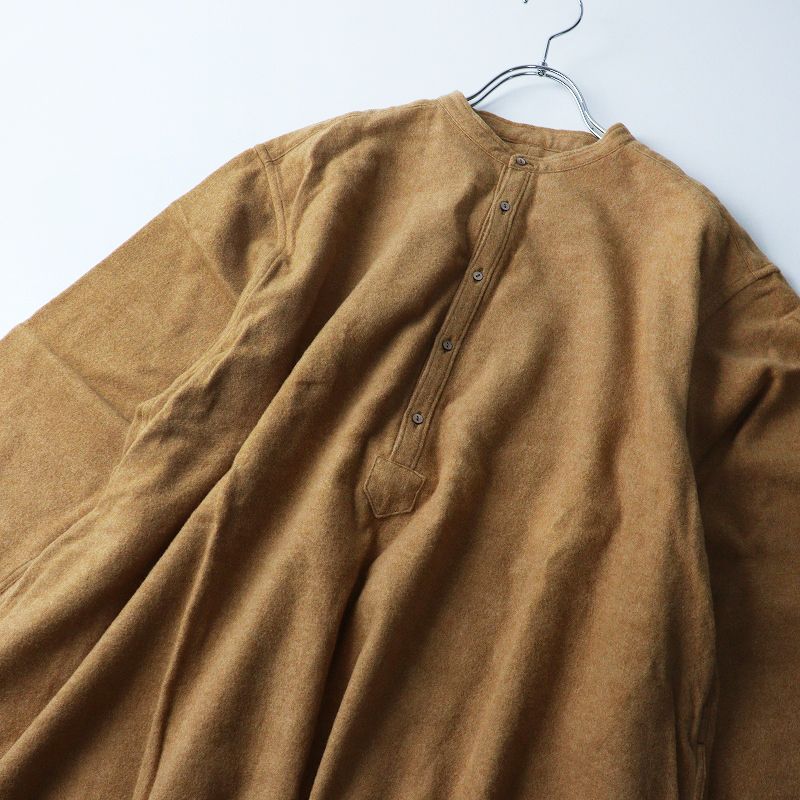  2025 AW アーツアンドサイエンス ARTS SCIENCE Lonｇ Night shirt コットンフランネル ロングナイトシャツ 1 茶系┃ その他 その他