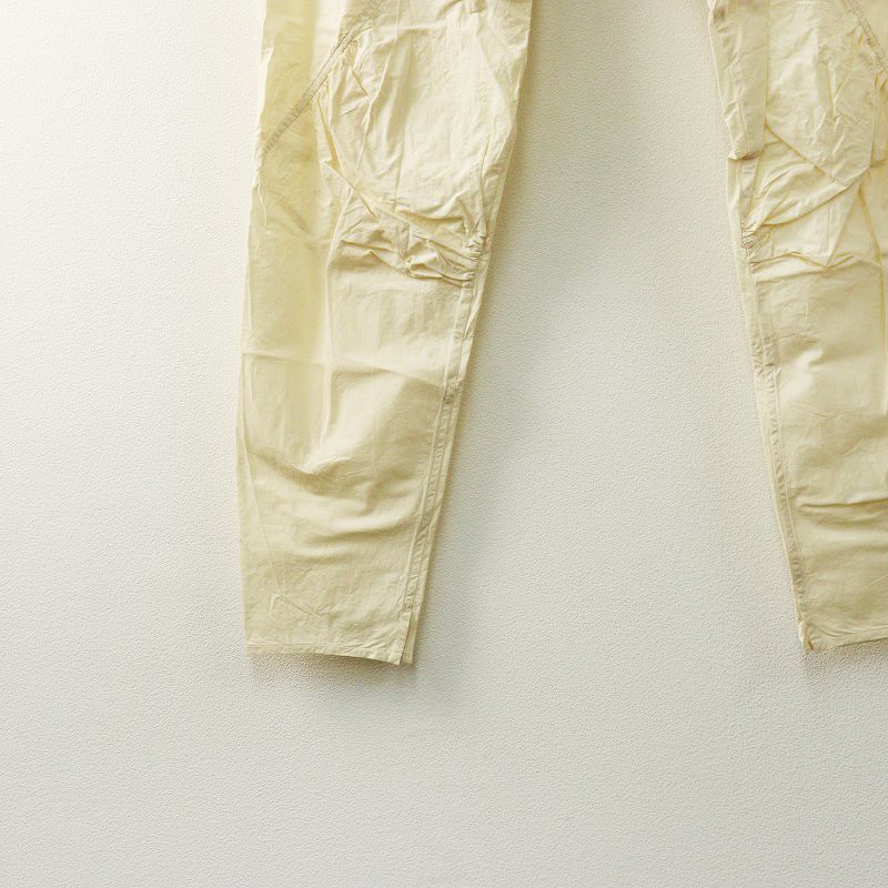 美品 えみおわす emiowasu チュリダー パンツ 生成り キナリ┃スリム