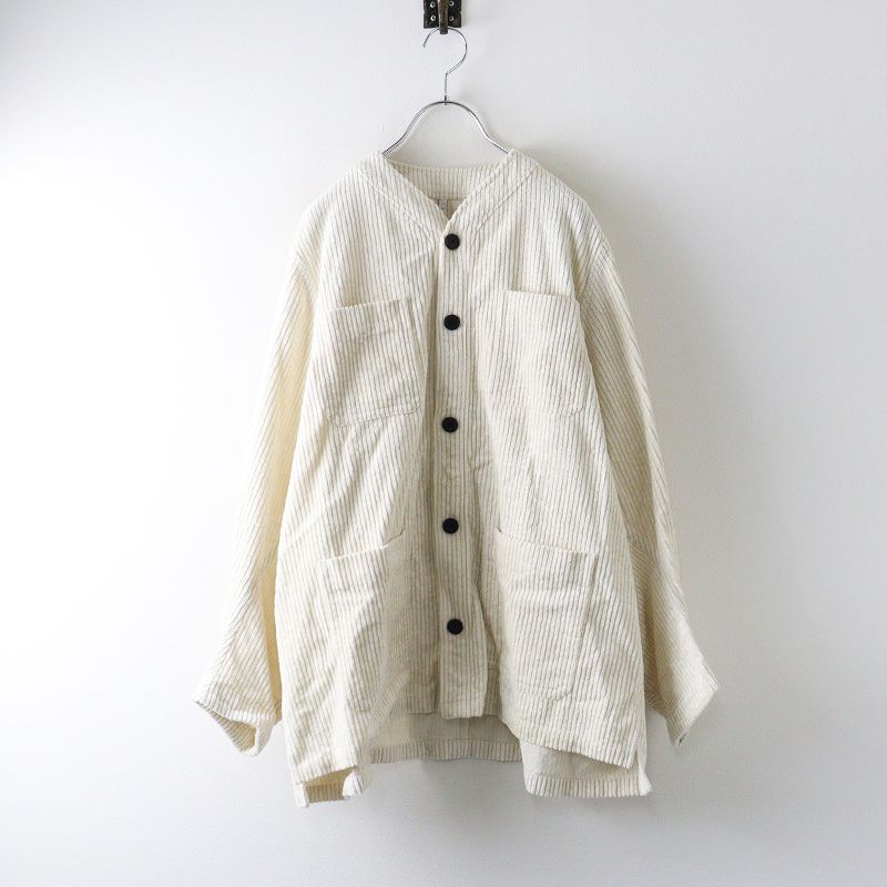 ♥ フィルマム ノーコントロールエアー FIRMUM グロッシーコーデュロイカーディガン XS アイボリー