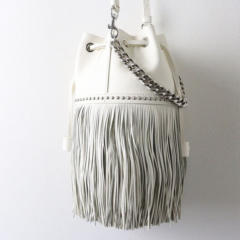 極美品 J&Mデヴィッドソン J&M DAVIDSON FRINGE CARNIVAL MINI CREAM