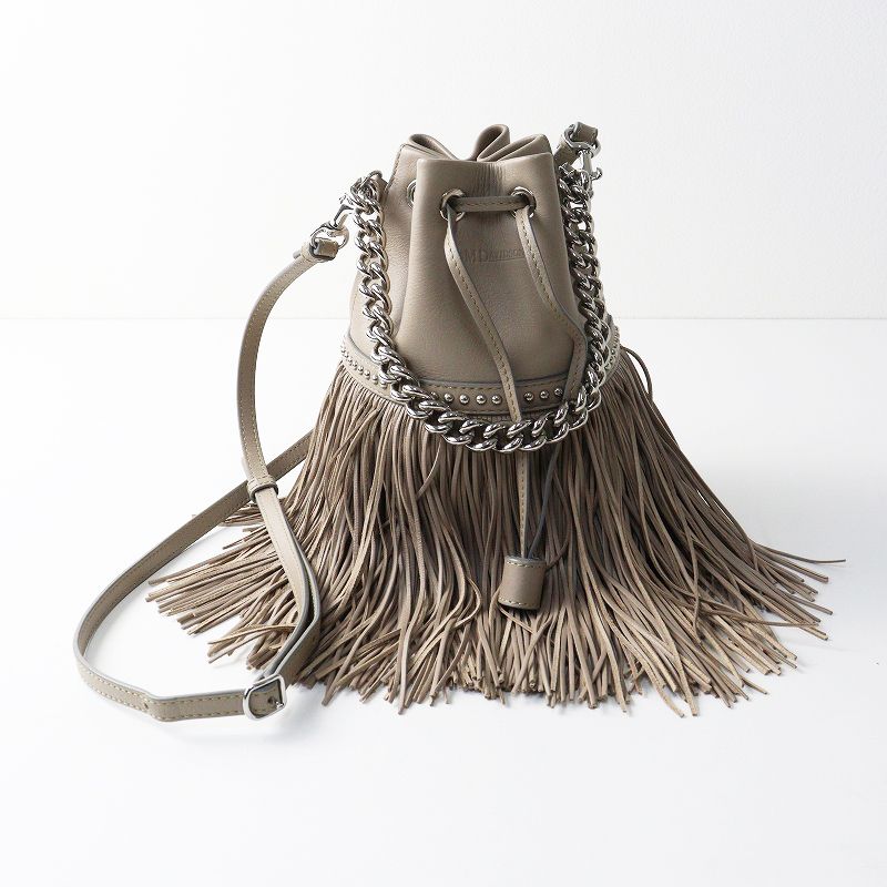 J Mデヴィッドソン M FRINGE MINI CREAM フリンジカーニバル ミニ ベージュ┃