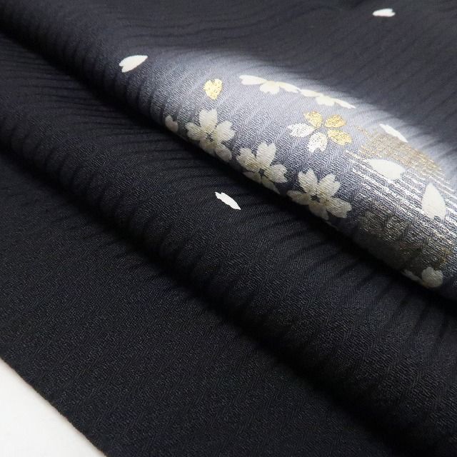 正絹 仕付け糸付”装いを品よく整える桜の花景色”道行コート