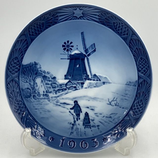 ロイヤルコペンハーゲン イヤープレート 1963年 Hojsager Mill ホイスエーヤの水車小屋