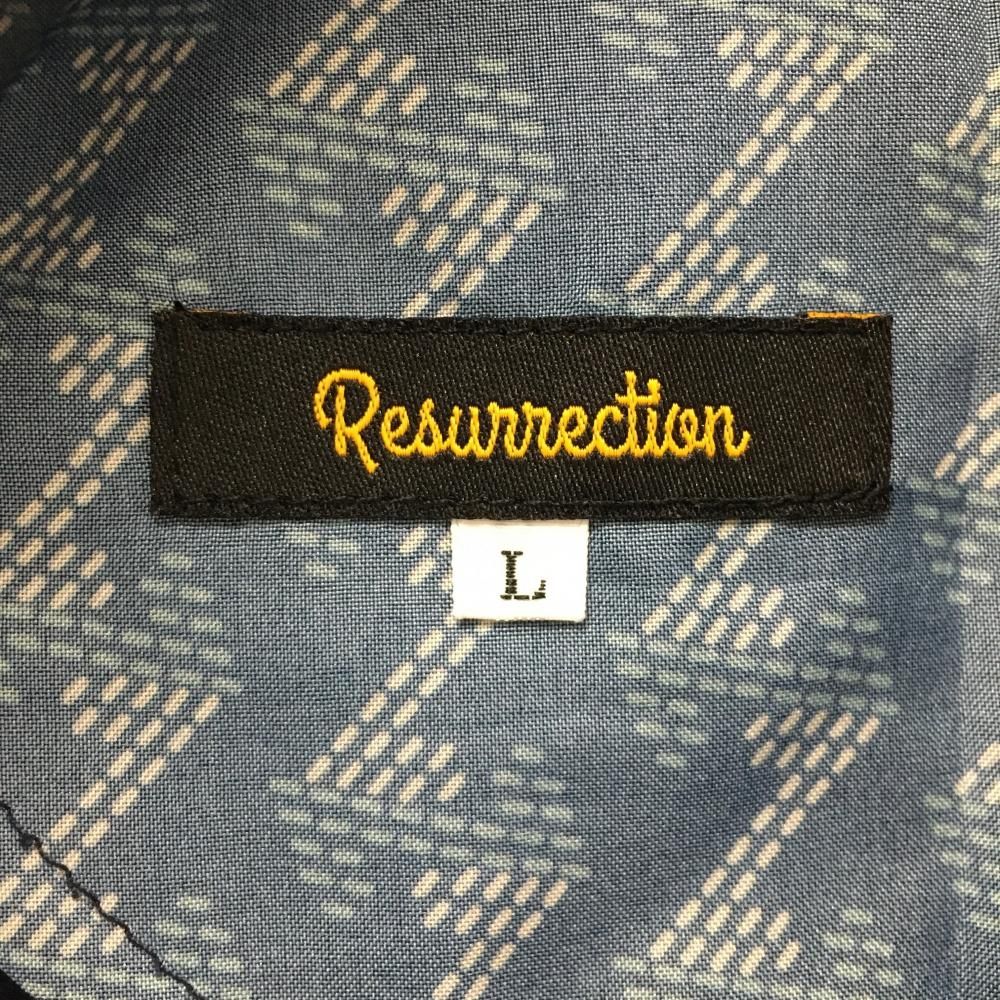 超美品】レザレクション パンツ ネイビー×ダークパープル系 後ろ総柄