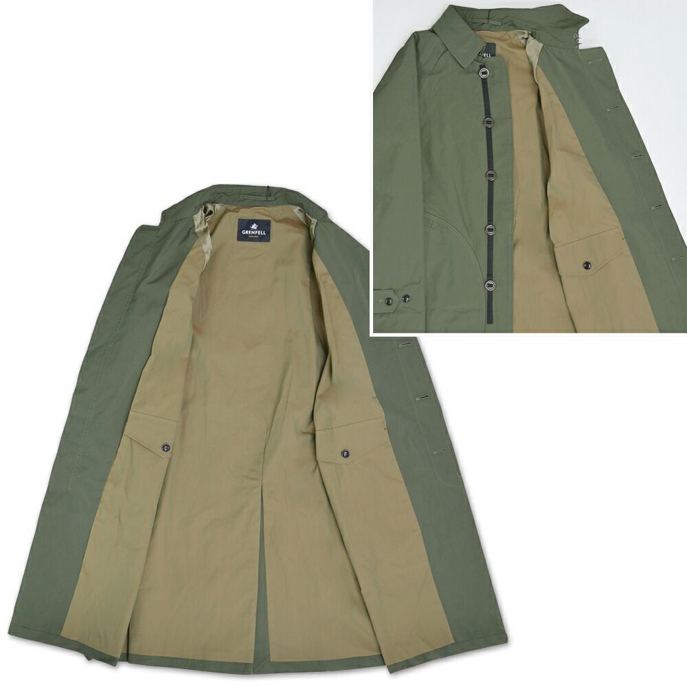 英国製　GRENFELL（グレンフェル）ウールコート オリーブ　UK36 英国製 GRENFELL（グレンフェル）ウールコート オリーブ UK36