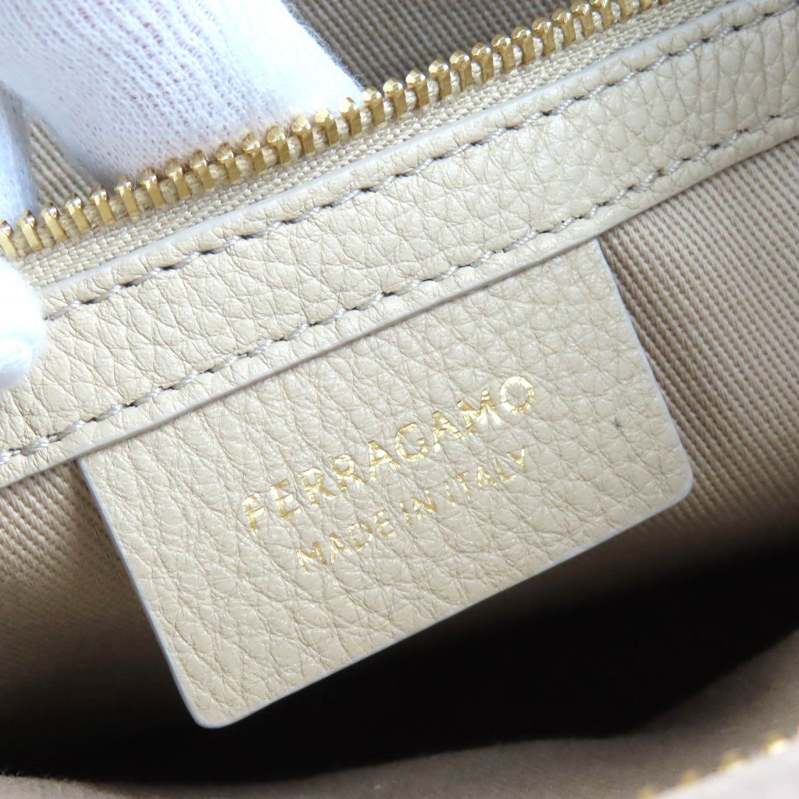 極美品△FERRAGAMO フェラガモ 219861 トートバッグ M カーフレザー