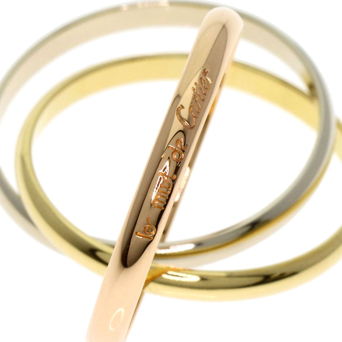 CARTIER カルティエ トリニティ XS #50 リング・指輪 K18YG K18WG
