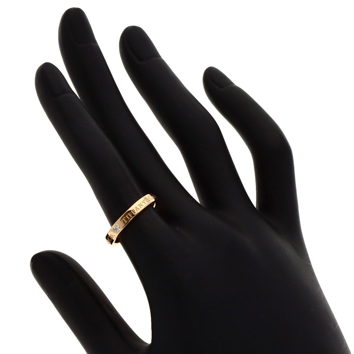 TIFFANY&Co. ティファニー ロゴ バンドリング 3P ダイヤモンド リング